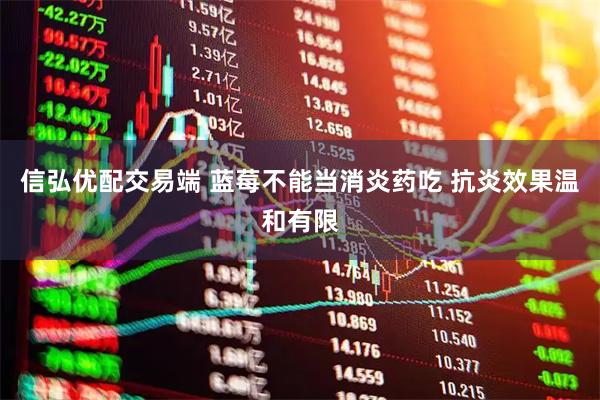 信弘优配交易端 蓝莓不能当消炎药吃 抗炎效果温和有限