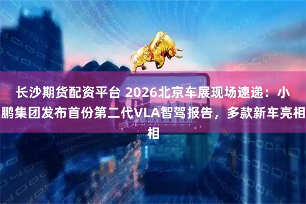 长沙期货配资平台 2026北京车展现场速递：小鹏集团发布首份第二代VLA智驾报告，多款新车亮相